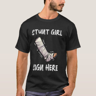 Broken Leg Art of Women Girls Broken Ankle Foot R T-Shirt