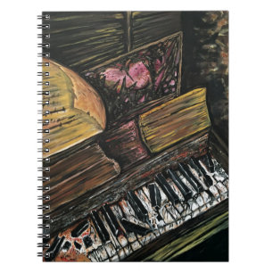 Broken Piano Notizblock