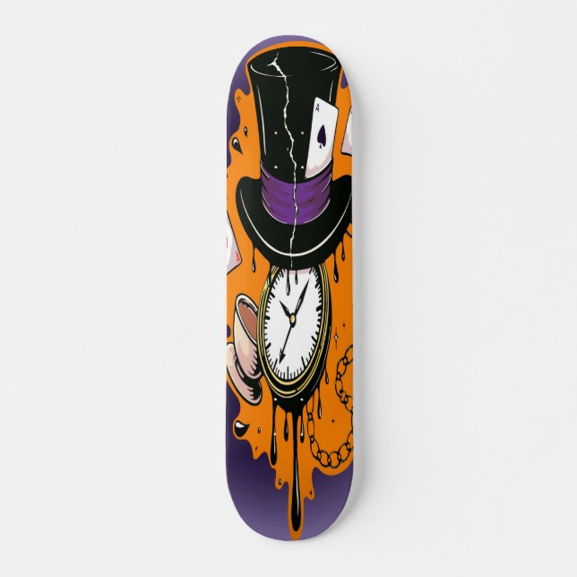 Broken Time Mad Hatter  Skateboard (Vorne)