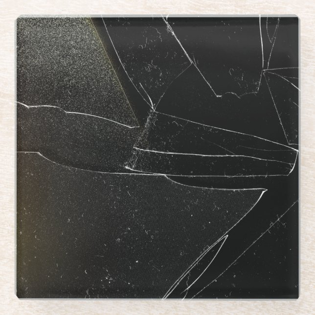 BROKEN WINDOW GLASUNTERSETZER (Vorderseite)