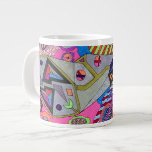 "Broken Wing" Abstrakte Kunst Jumbo-Tasse