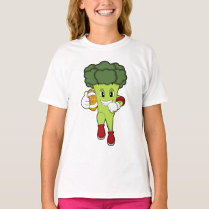 Brokkoli beim Fußball-Sport T-Shirt