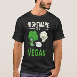Brokkoli Blumenkohl Geist Albtraum eines veganen H T-Shirt