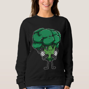 Brokkoli Bodybuilding Fitnessgeräte Workout Ve Sweatshirt