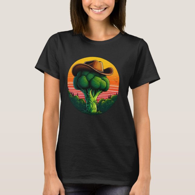 Brokkoli Cowboy T-Shirt (Vorderseite)