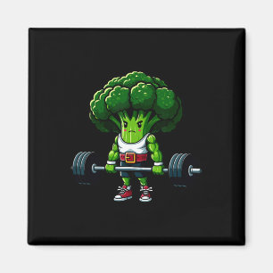 Brokkoli Deadlift Gewichtheben Gym Vegan T-Shirt K Magnet