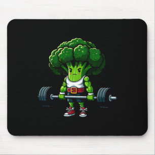 Brokkoli Deadlift Gewichtheben Gym Vegan T-Shirt P Mousepad