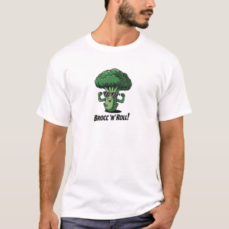 Brokkoli-Design 'Brocc 'n' Roll Cool' T-Shirt
