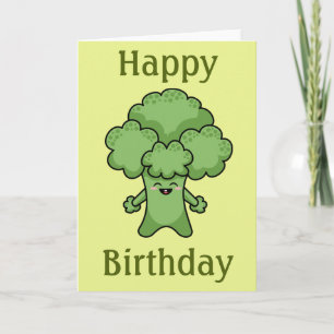 Brokkoli-Happy-Birthday-Karte Karte