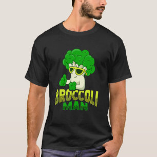 Brokkoli-Mann Wortspiel für vegane Ernährung T-Shirt