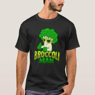 Brokkoli-Mann Wortspiel für vegane Ernährung T-Shirt