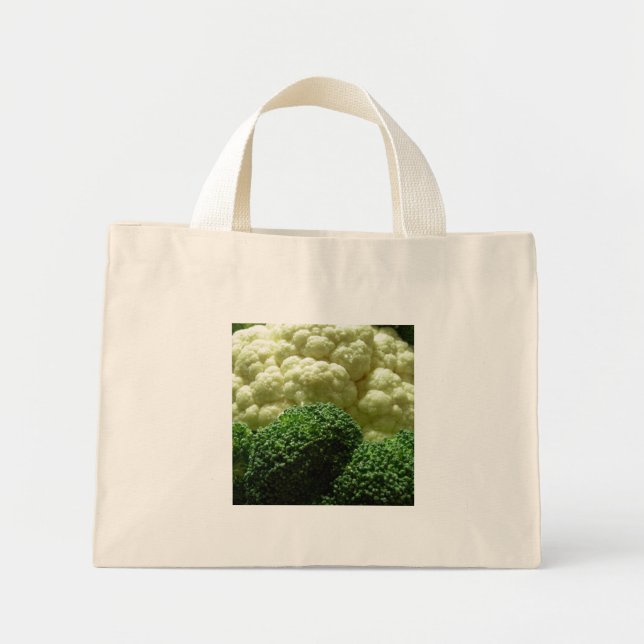 Brokkoli und Blumenkohl Mini Stoffbeutel (Vorne)