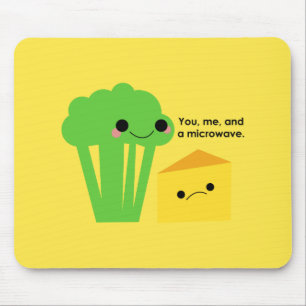 Brokkoli und Käse Mousepad