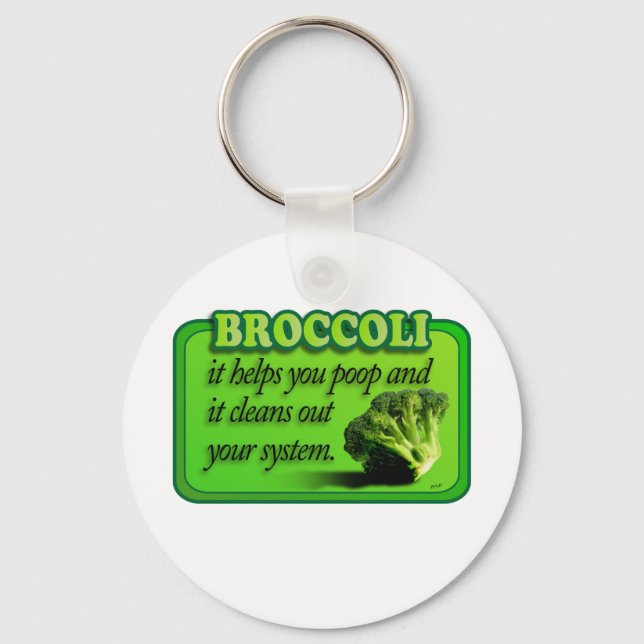 Brokkolopie Schlüsselanhänger (Vorderseite)