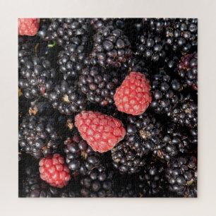 Brombeer- und Himbeerernte