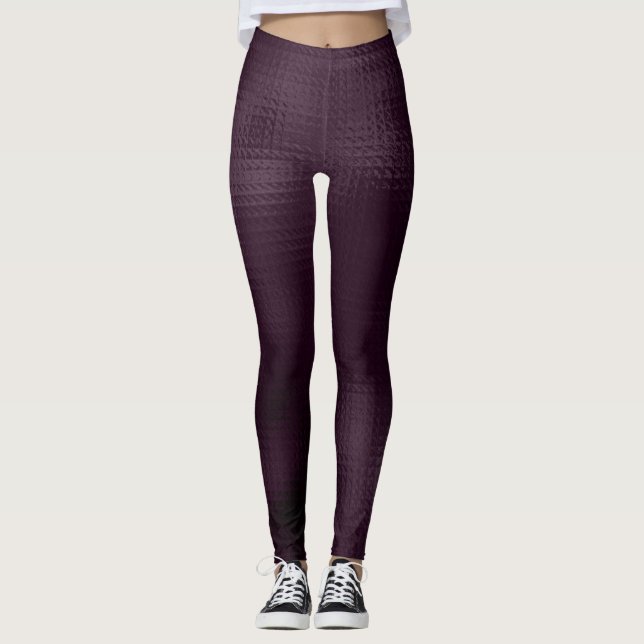 Brombeer-Wein-Muster  Leggings (Vorderseite)