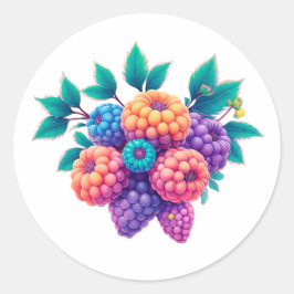 Brombeeren Runder Aufkleber