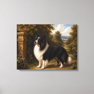 Brombeeren, Shetland-Schäferhund Leinwanddruck