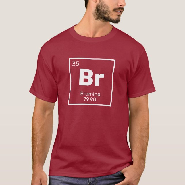 Bromine / Tableau périodique - T-shirt élément Br (Devant)