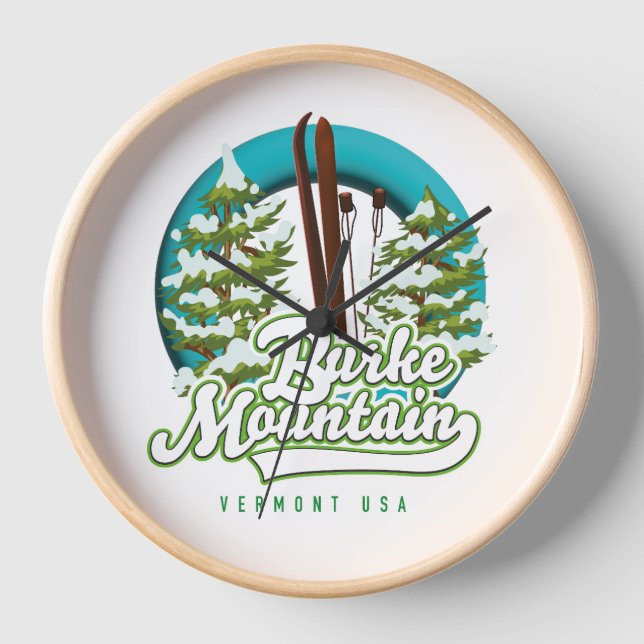 Bromley Mountain Pérou Vermont US logo Ski Horloge (Recto)