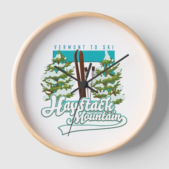 Bromley Mountain Pérou Vermont US logo Ski Horloge (Recto)