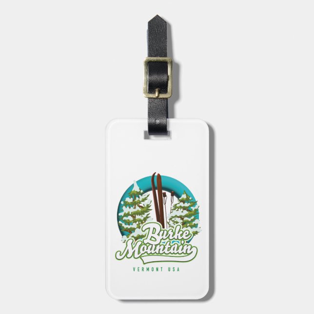 Bromley Mountain Peru Vermont US Ski Logo Gepäck Gepäckanhänger (Vorderseite vertikal)