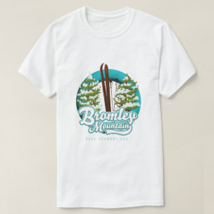 Bromley Mountain Peru Vermont US Ski Logo T-Shirt