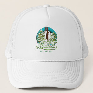Bromley Mountain Peru Vermont US Ski Logo Trucker Truckerkappe