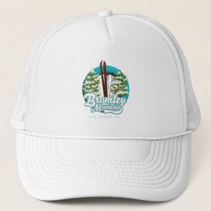 Bromley Mountain Peru Vermont US Ski Logo Truckerkappe
