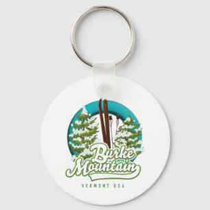Bromley Mountain Peru Vermont US Ski-Logo-Uhr Schlüsselanhänger