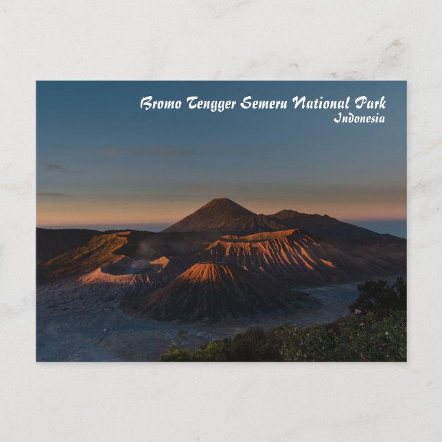 Bromo Tengger Semeru Nationalpark Postcard Postkarte (Vorderseite)