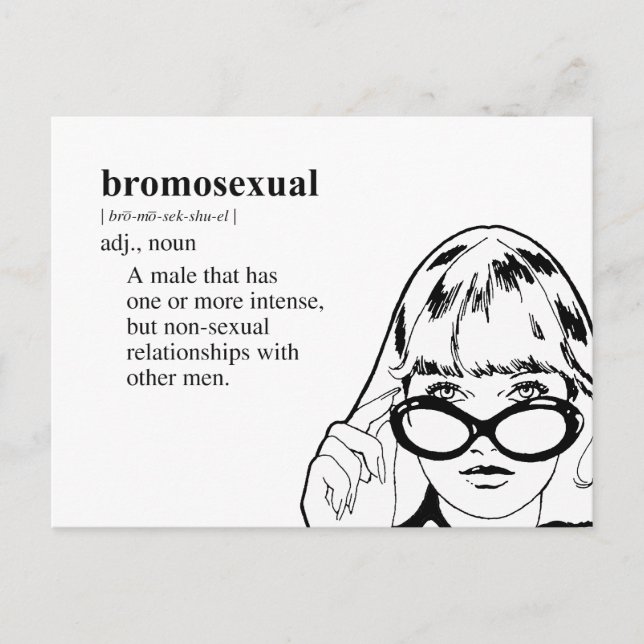 BROMOSEXUAL POSTKARTE (Vorderseite)