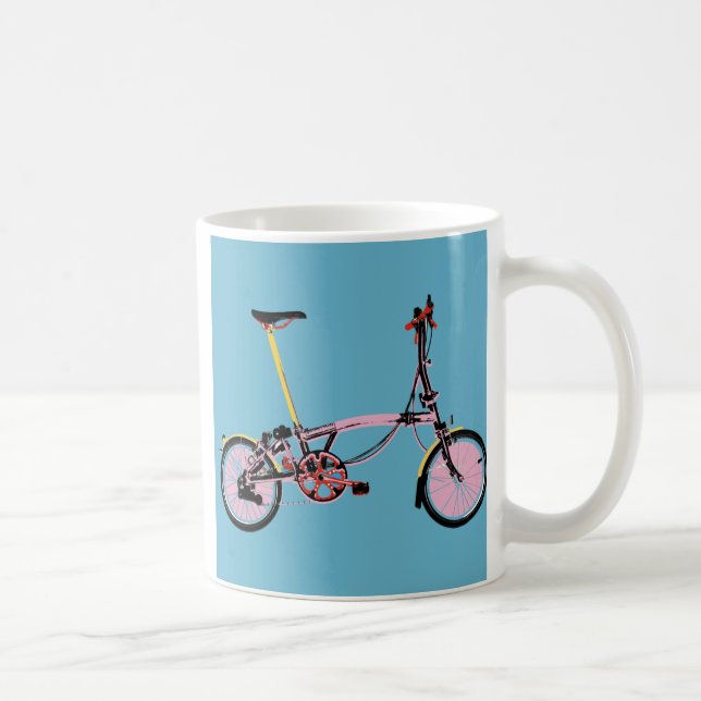 Brompton Seitenansicht BluePink Kaffeetasse (Rechts)