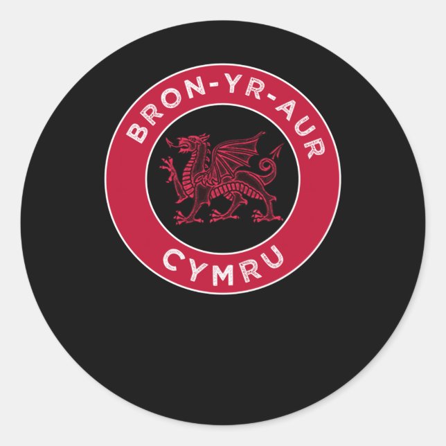 Bron-yr-aur Welsh Place Names Cymru Sticker (Vorderseite)
