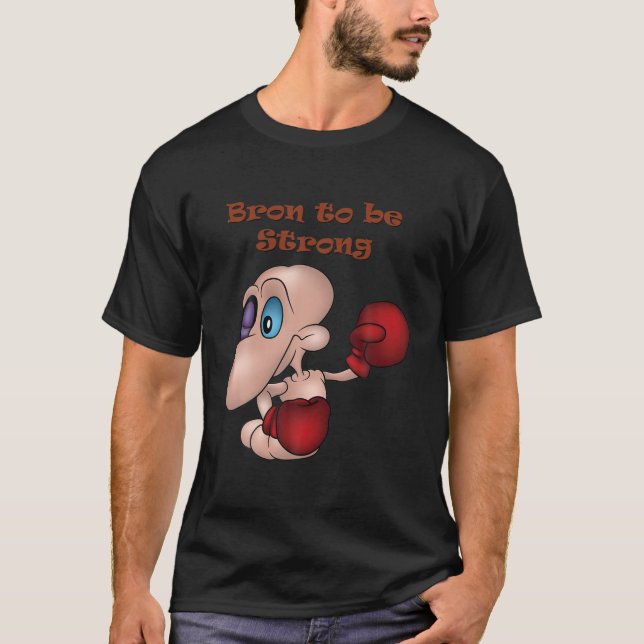 Bron zu starken Wurm-Boxer Boxhandschuhe T-Shirt (Vorderseite)