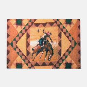 Bronc-Reiter-Western-Cowboy 24" x 6" Bad-Matte Fußmatte