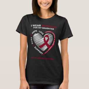 Bronchialkarzinom-Kranke-Tochter-Multiples Myelom T-Shirt
