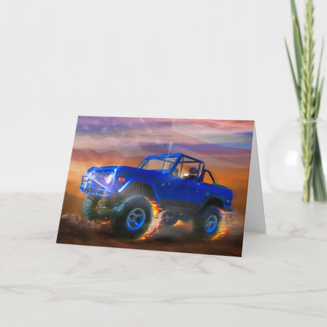 Bronco 4X4 OFF ROAD RAD Karte (Vorderseite)