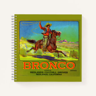 Bronco-Fruchtkartett der 20er Jahre Notizbuch