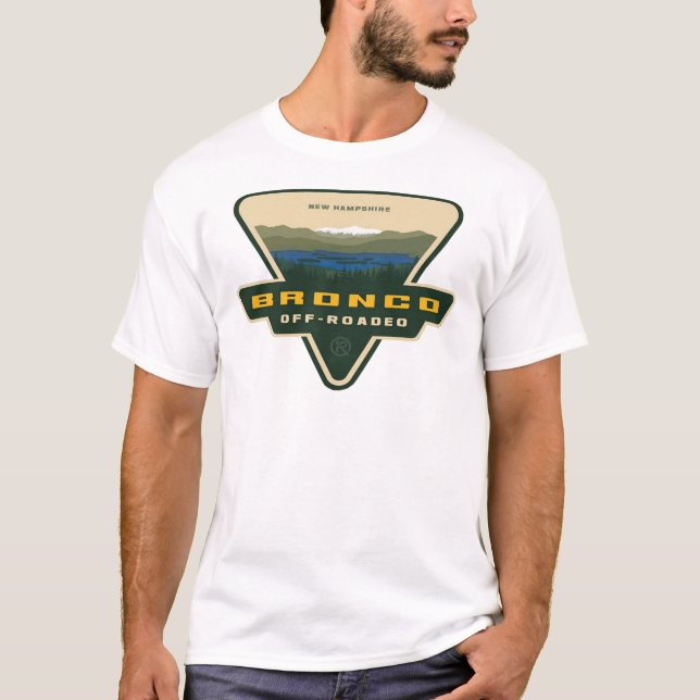 Bronco Off Roadeo New Hampshire Sticker T-Shirt (Vorderseite)