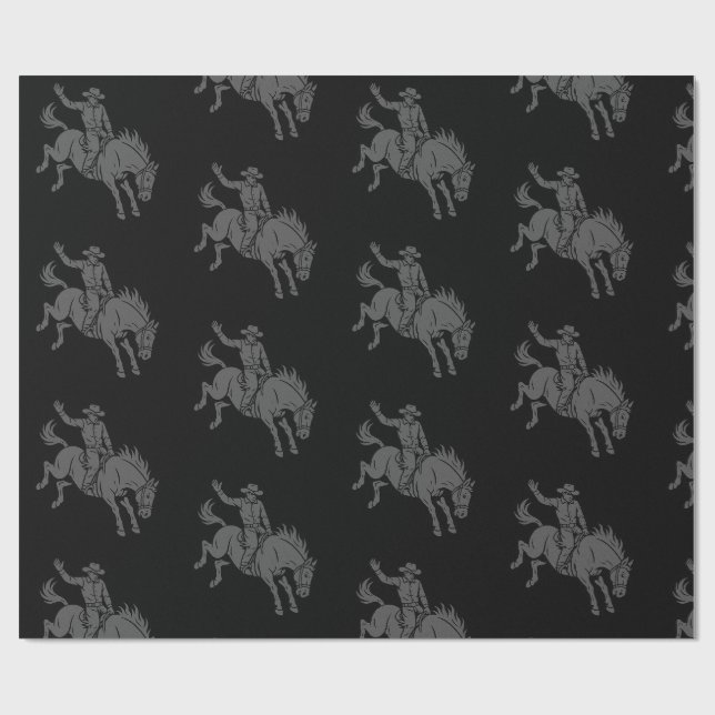 Bronco-Reitpapier Geschenkpapier (Flach)