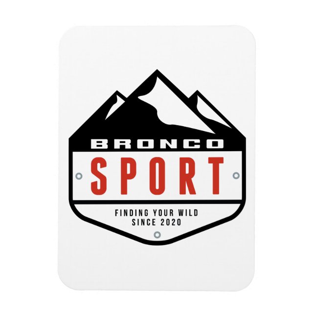 Bronco Sport Forum Schild Logo Nr. 2 Magnet (Vertikal)