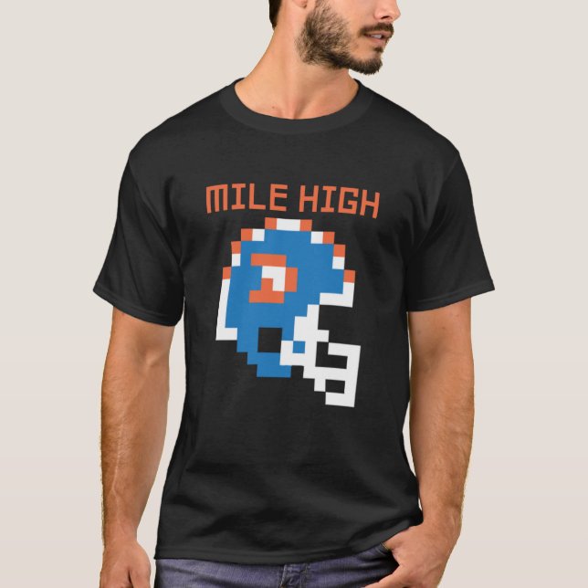Broncos - Mile High 8 Bit T-Shirt (Vorderseite)