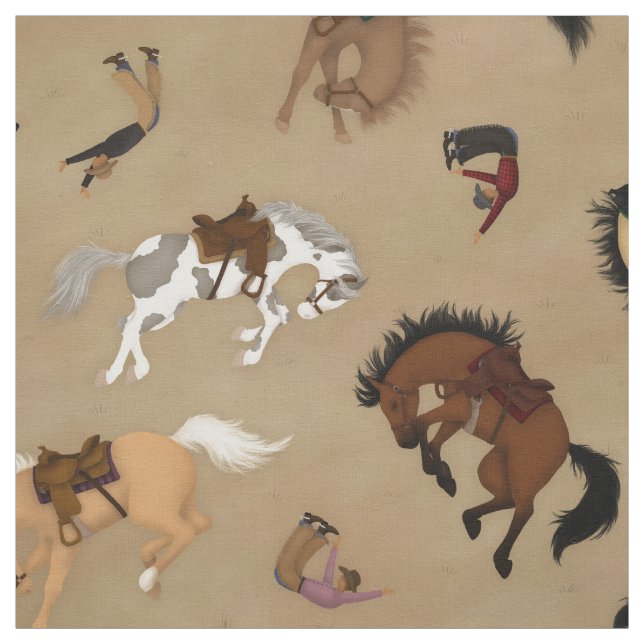 Broncs and Cowboys (groß) Stoff (Muster)