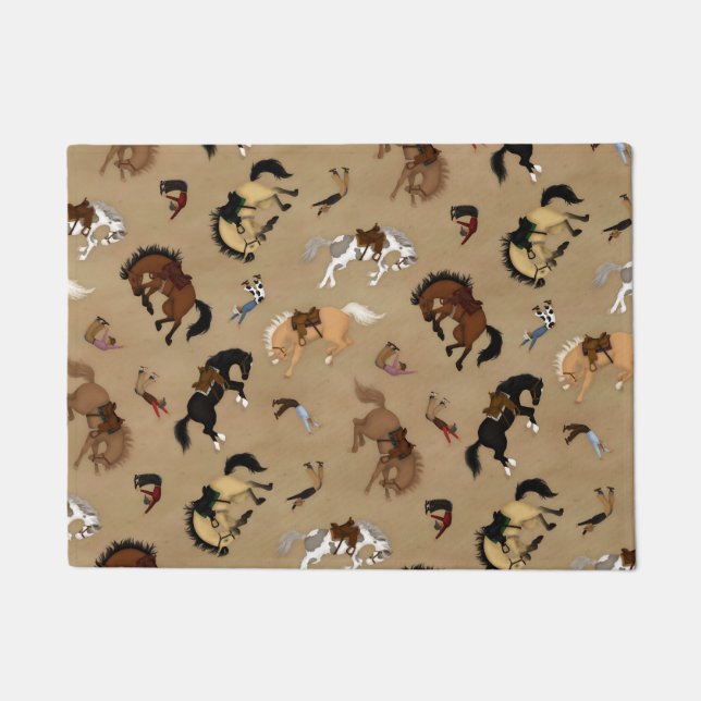 Broncs und Cowboys Fußmatte (Vorderseite)