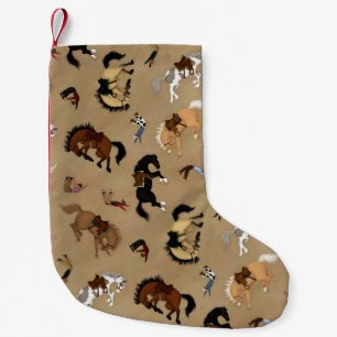 Broncs und Cowboys Kleiner Weihnachtsstrumpf