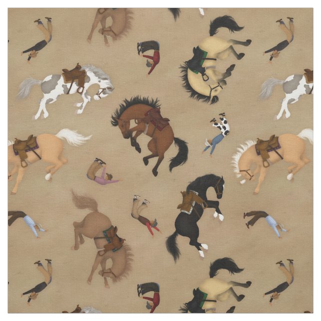 Broncs und Cowboys Stoff (Muster)