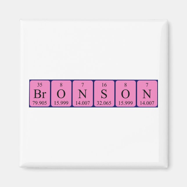 Bronson Periodenmagnet Magnet (Vorne)