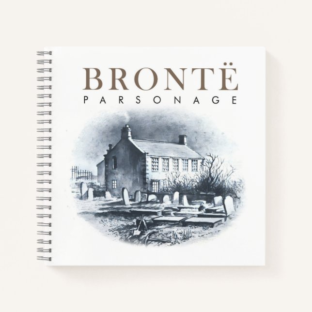Bronte Parsonage Zuhause der Brontes Notizbuch (Vorderseite)