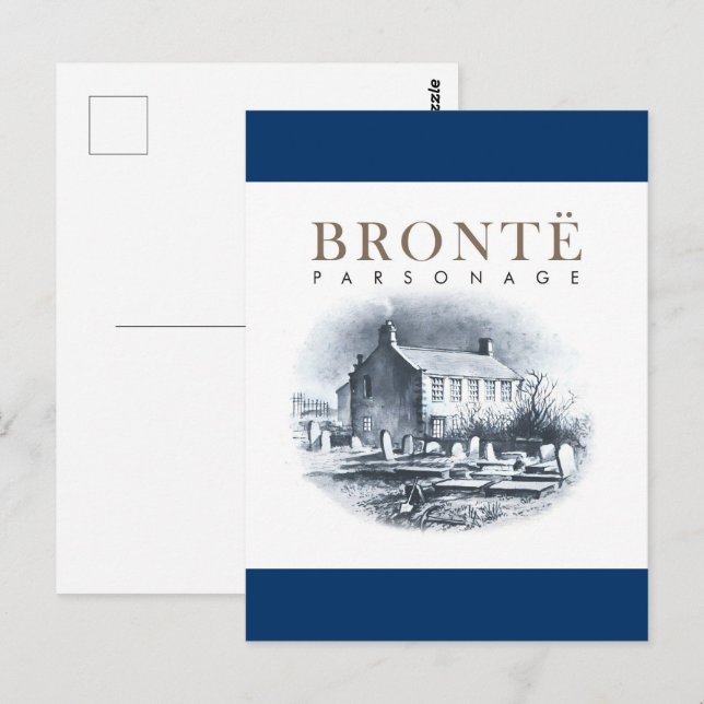 Bronte Parsonage Zuhause der Brontes Postkarte (Vorne/Hinten)